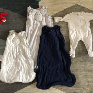4 Nested Bean Sleep Sacks & PJ